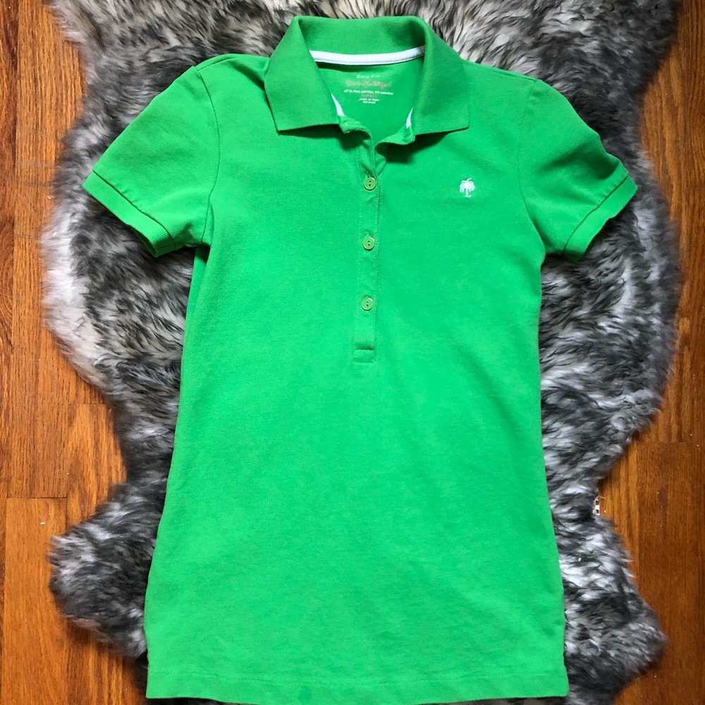 🍭Lilly Pulitzer🍭 cute polo in Island Green!